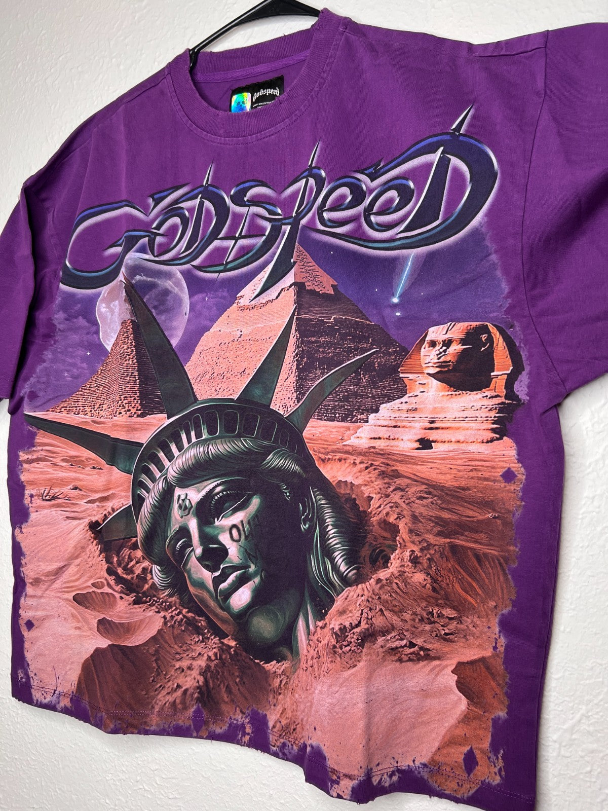 Godspeed Mother Cairo Men's T-Shirt Plum Wash GDSPD14-PW