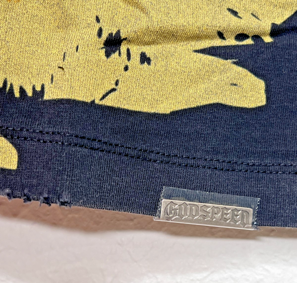 Godspeed Skeleton Beach II Black Wash Graphic T-Shirt Men's XL NWT