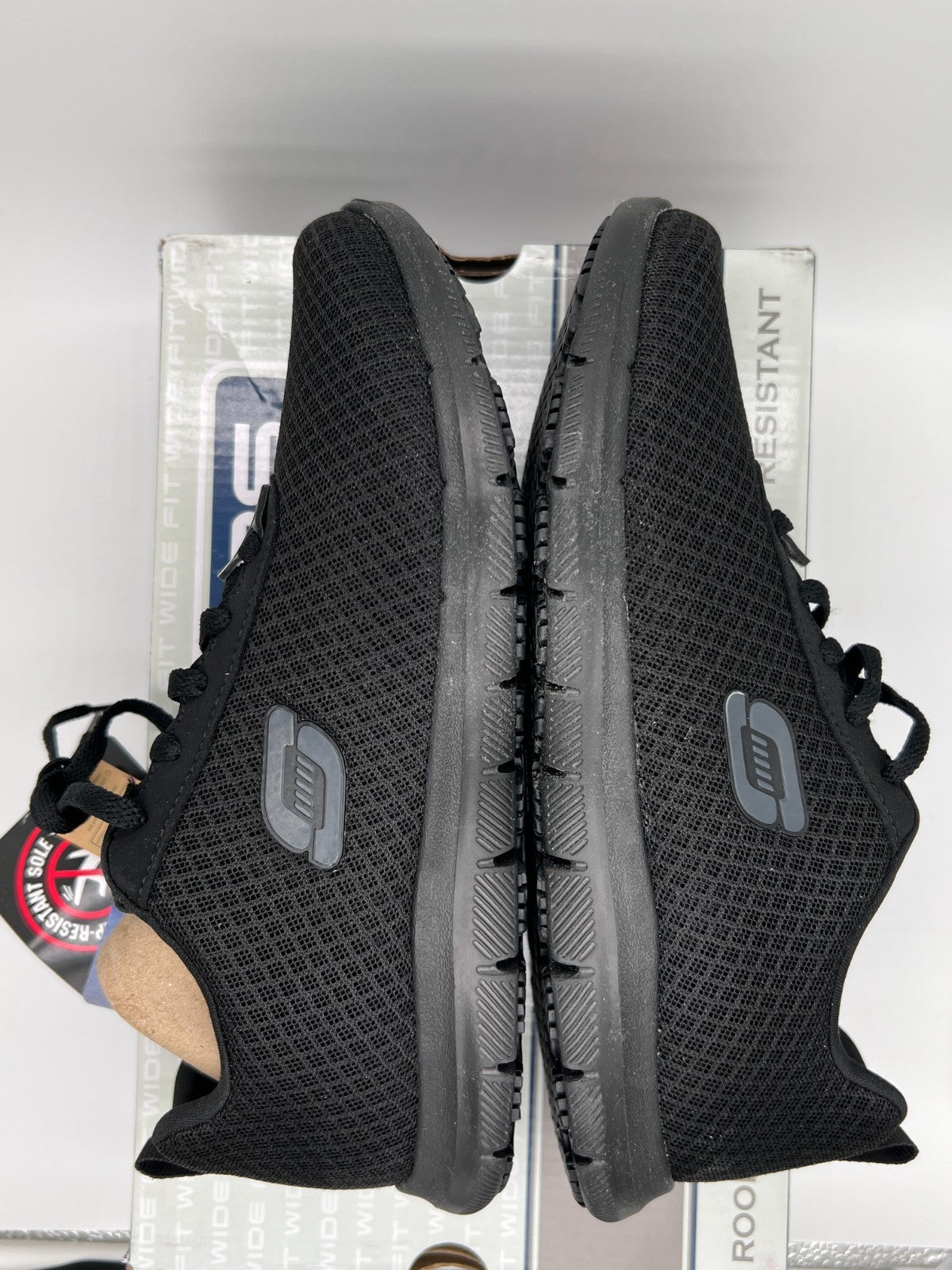 Skechers Work Ghenter Bronaugh SR 77210W BLK Women's 6 Wide - New in Box