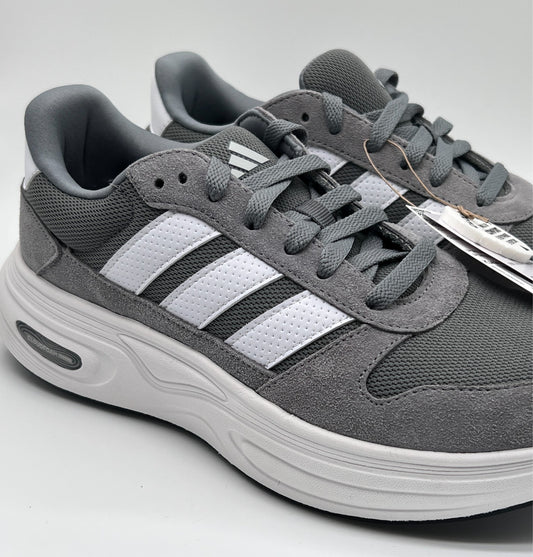 Adidas Cloudfoam Cuxxion-80S WIDE Shoes Grey Four/White KJ4265 - Men's Sz 8