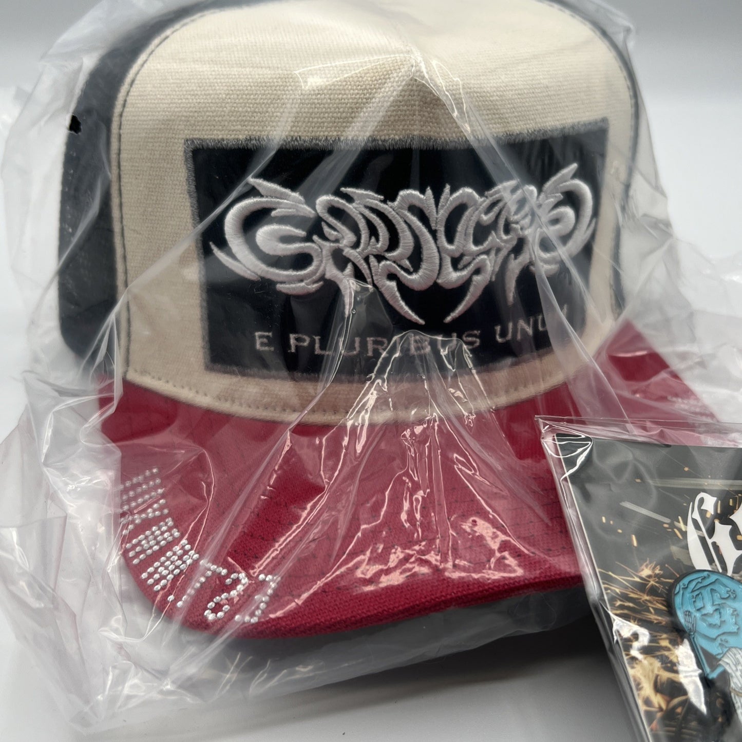 Godspeed Hat Red And White E Pluribus Trucker - Includes BOX + PINS