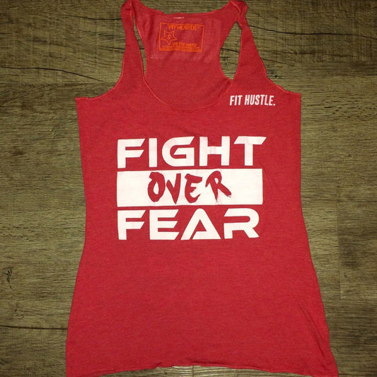 Red Women's Lil Monstar Edition Fight over Fear Racerback