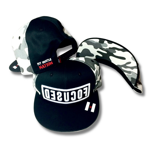 White Camo "Focused" Hat