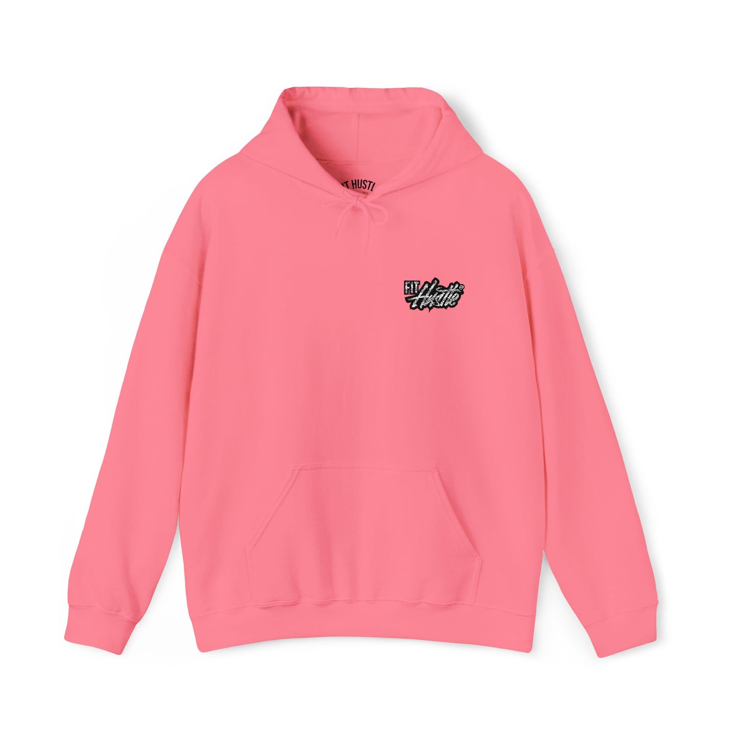 FIT HUSTLE® DAILY HUSTLE Hoodie in Safety pink front view