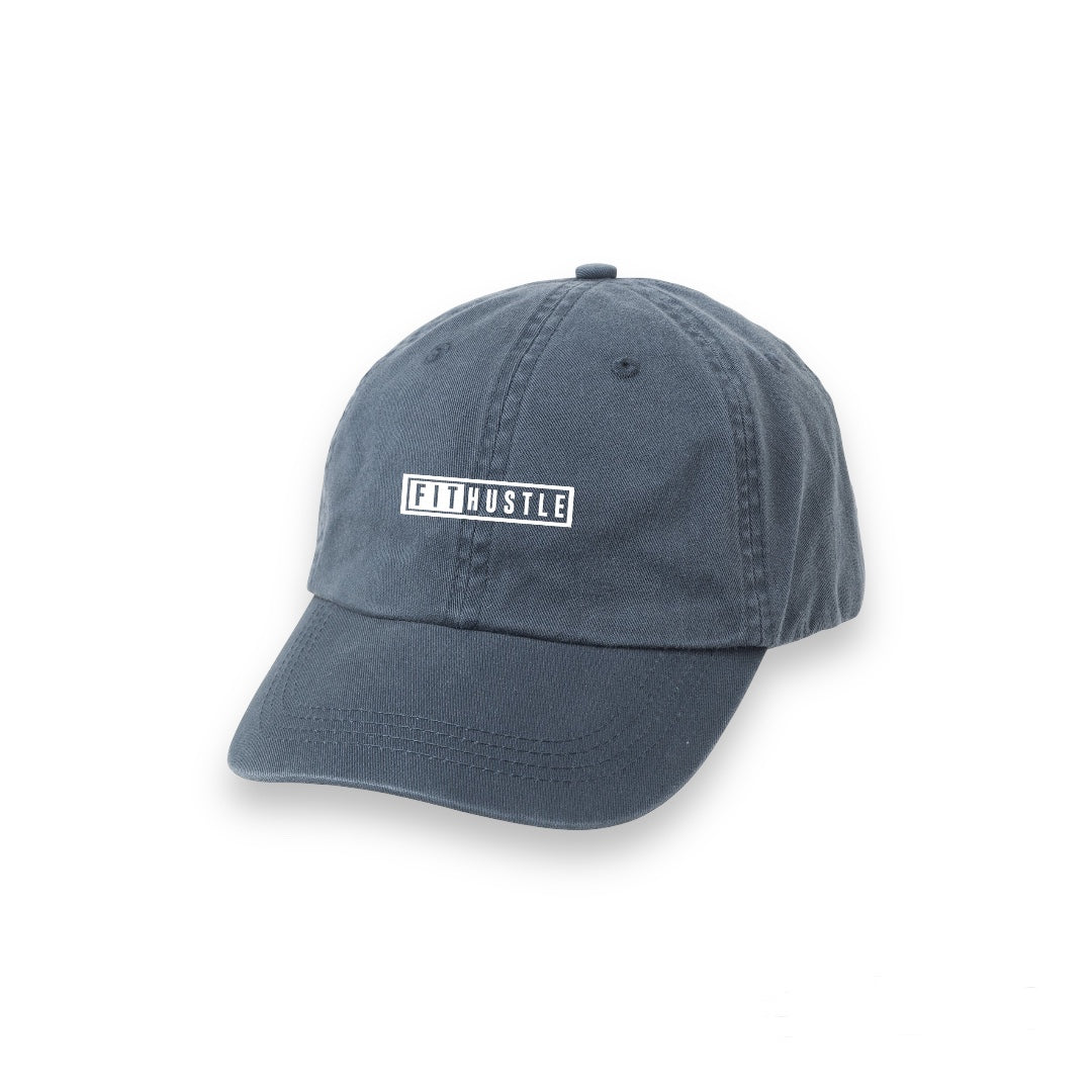 navy lifestyle baseball hat by fit hustle