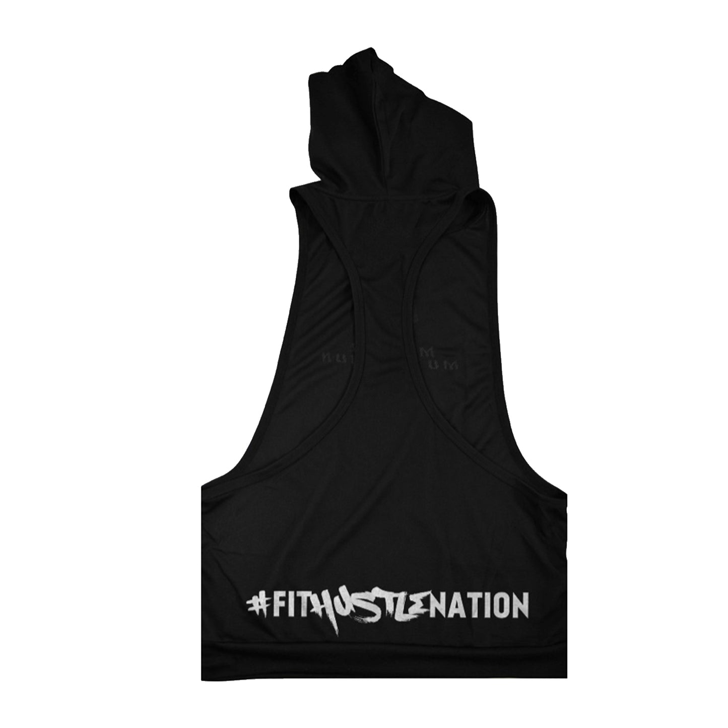 Black "This Is My Hustle" Stringer Hoodie