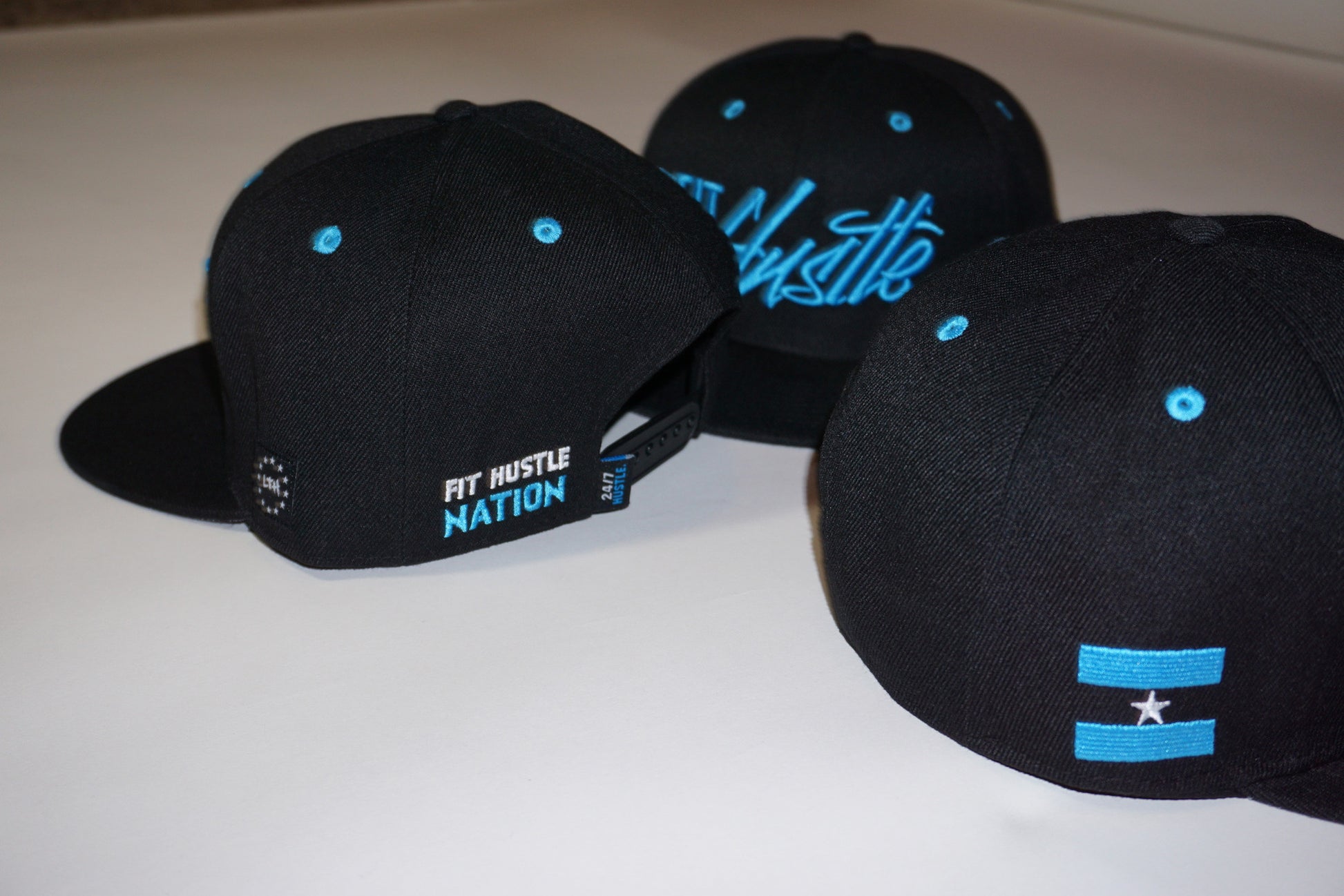 Red and Blue "Work Hard Stay Humble" Hat