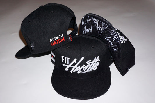 Black/White - Work Hard Stay Humble Hat
