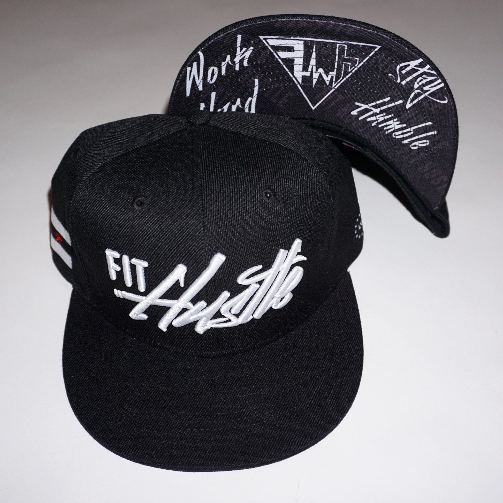 Black/White - Work Hard Stay Humble Hat