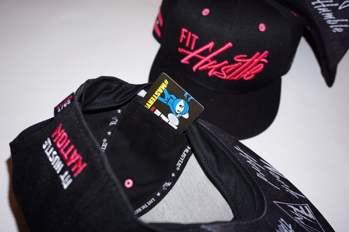 Black/Pink - Work Hard Stay Humble Hat