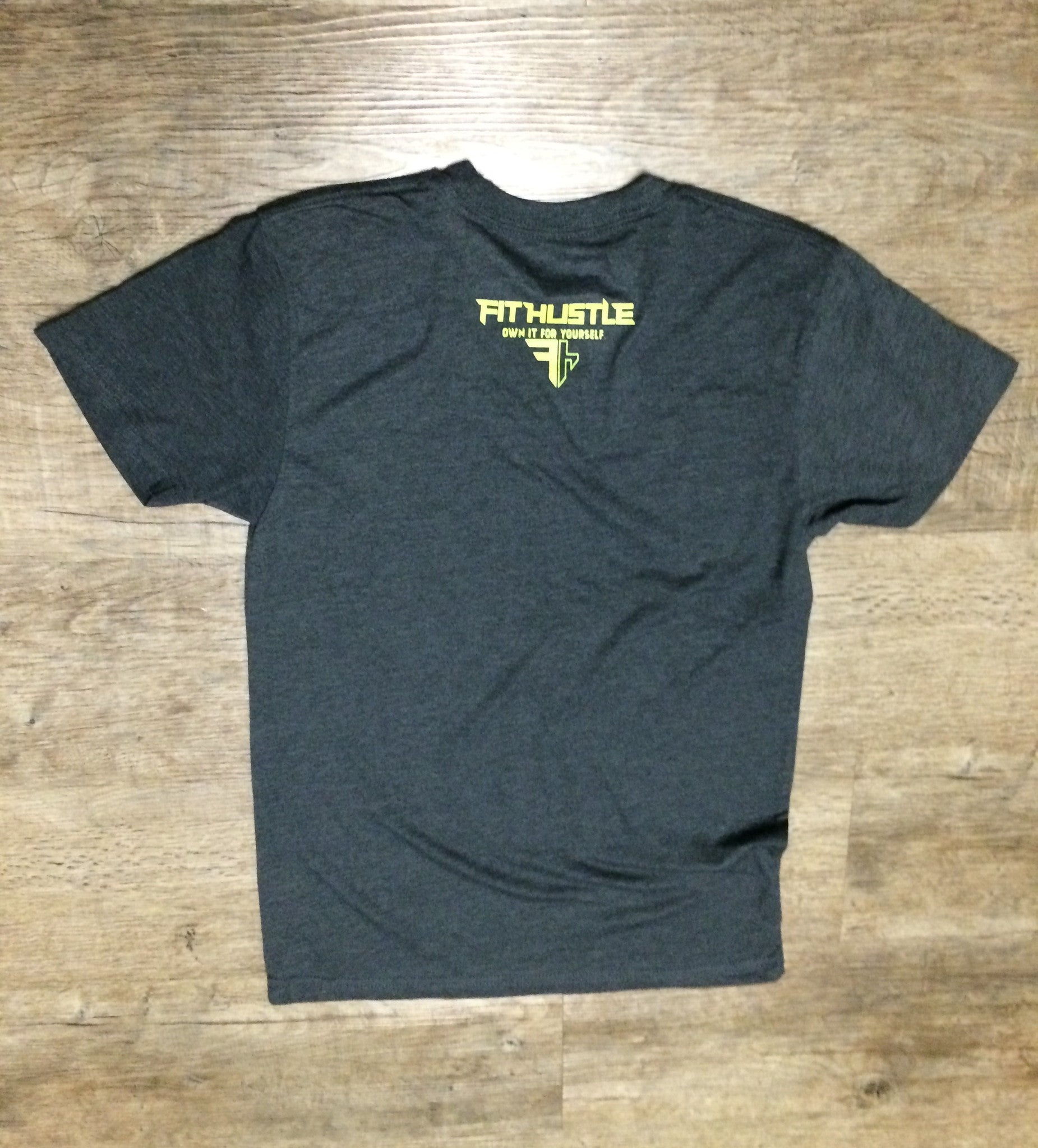 Charcoal-Envision. Build. Conquer. Unisex: Fit Hustle T-Shirt