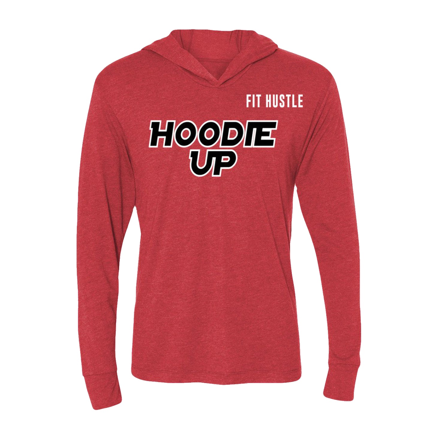 "HOODIE UP" - Vintage Red Lightweight Pullover