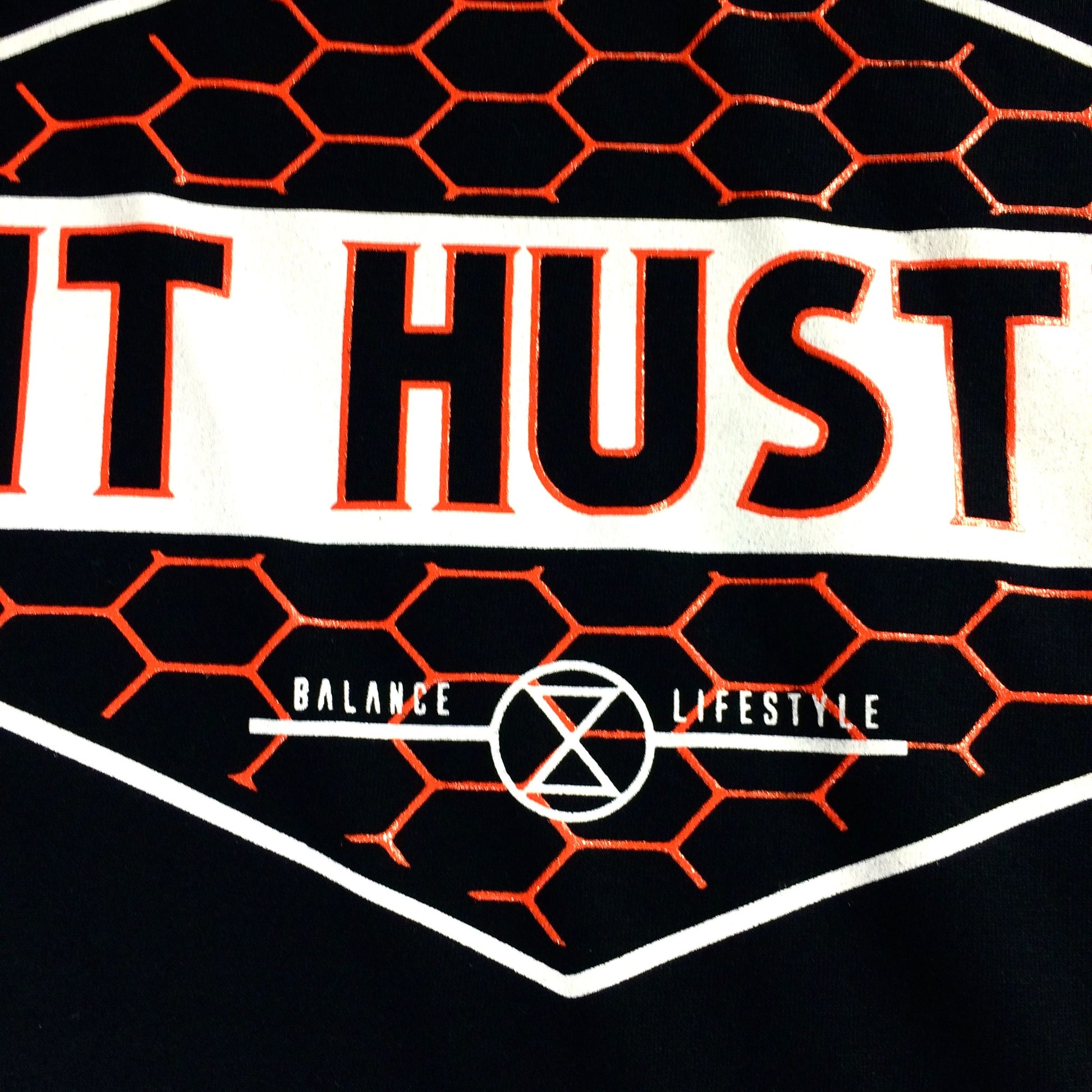 Black/Orange Hexagon T-Shirt