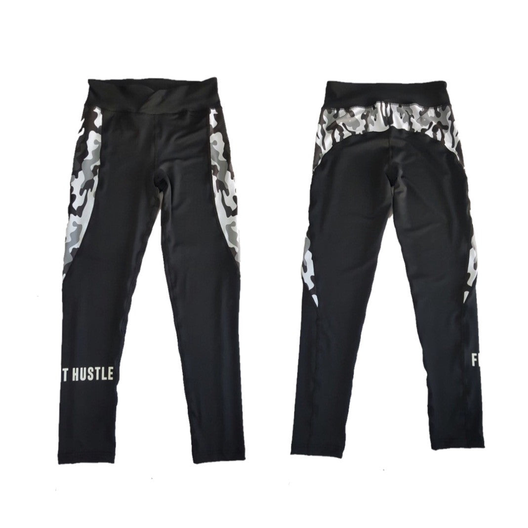Women's White Camo Performance Leggings
