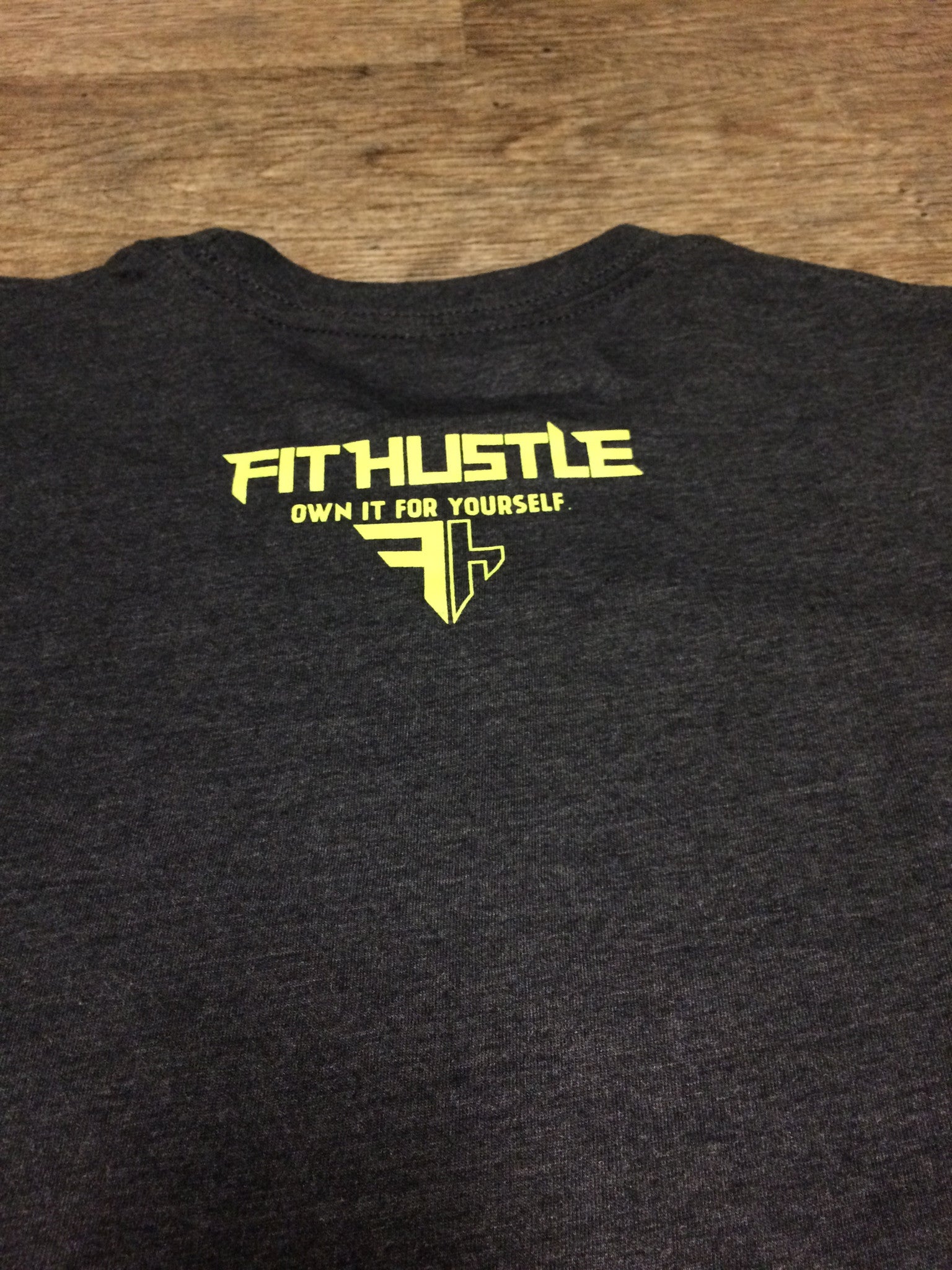 Charcoal-Envision. Build. Conquer. Unisex: Fit Hustle T-Shirt