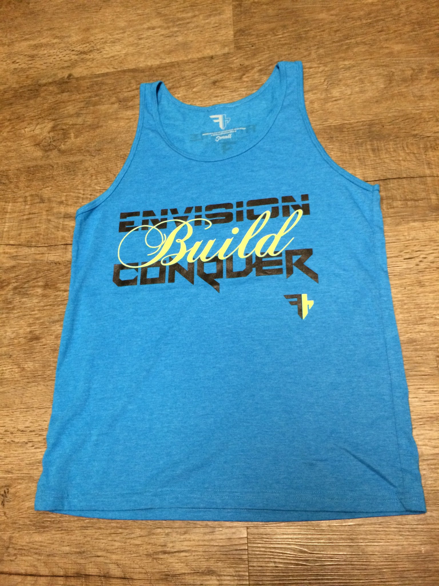 Neon Blue -Envision Build Conquer Tank