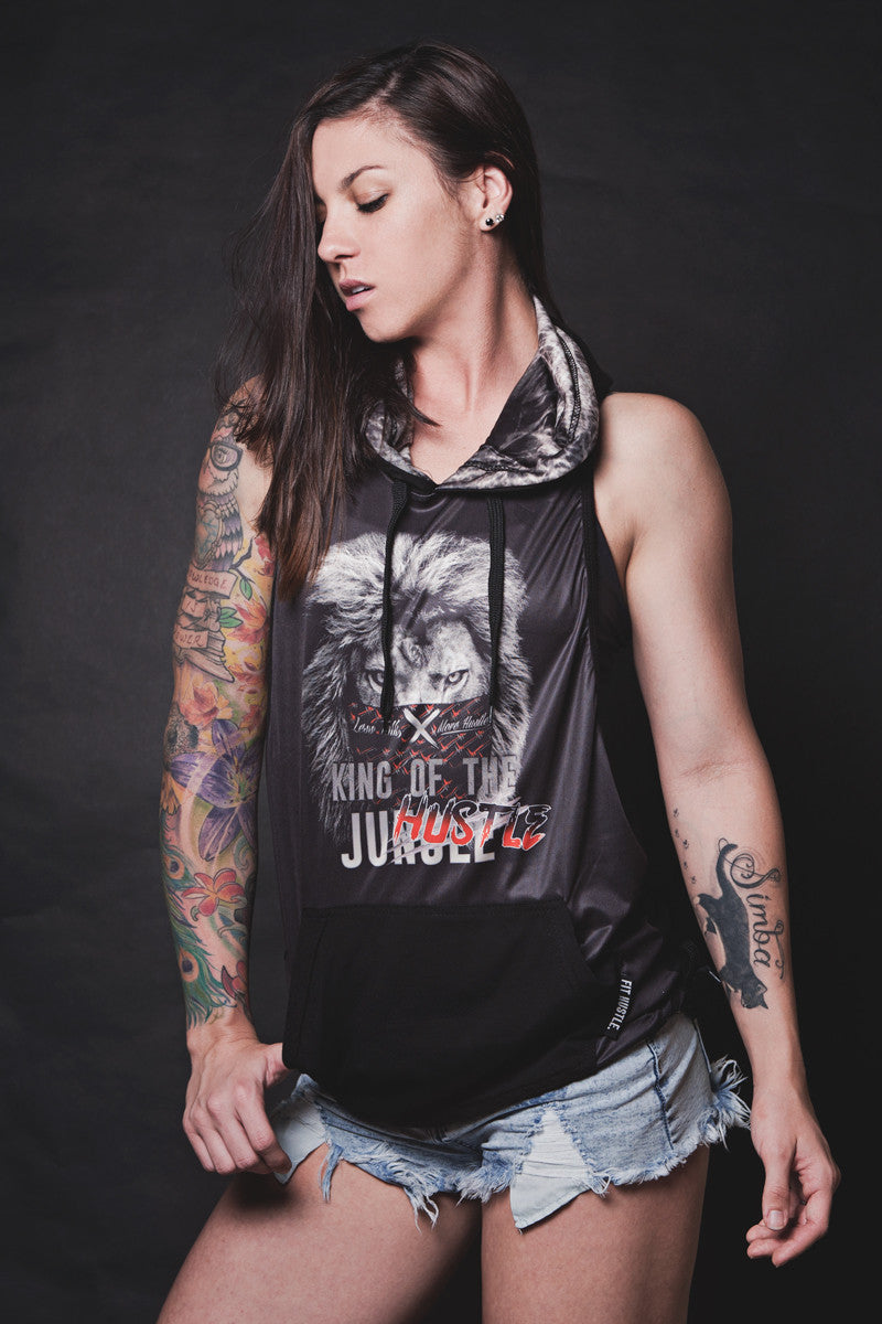 L.T.H. - King of the Hustle/Lion Stringer Hoodie