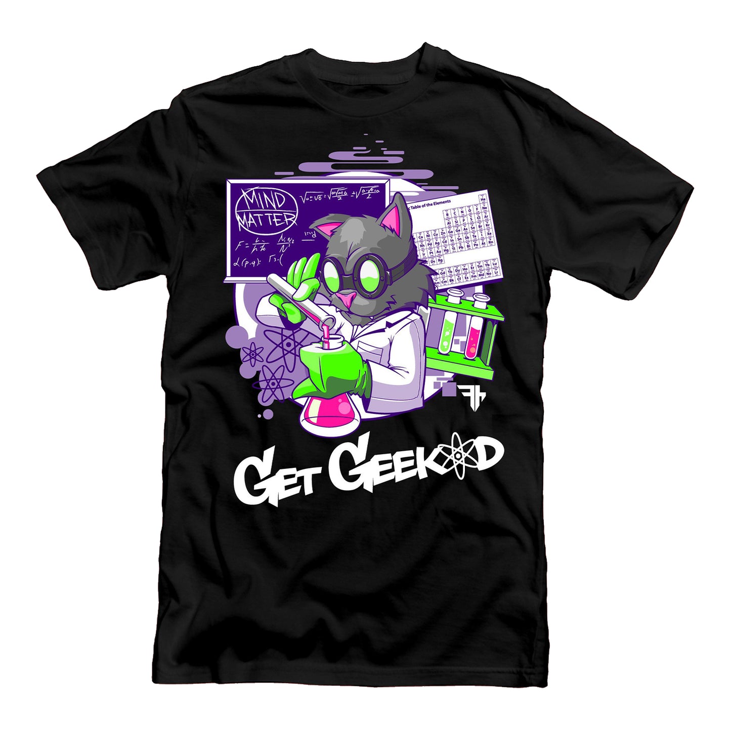 Mind Over Matter (Mad Scientist Cat) T-Shirt