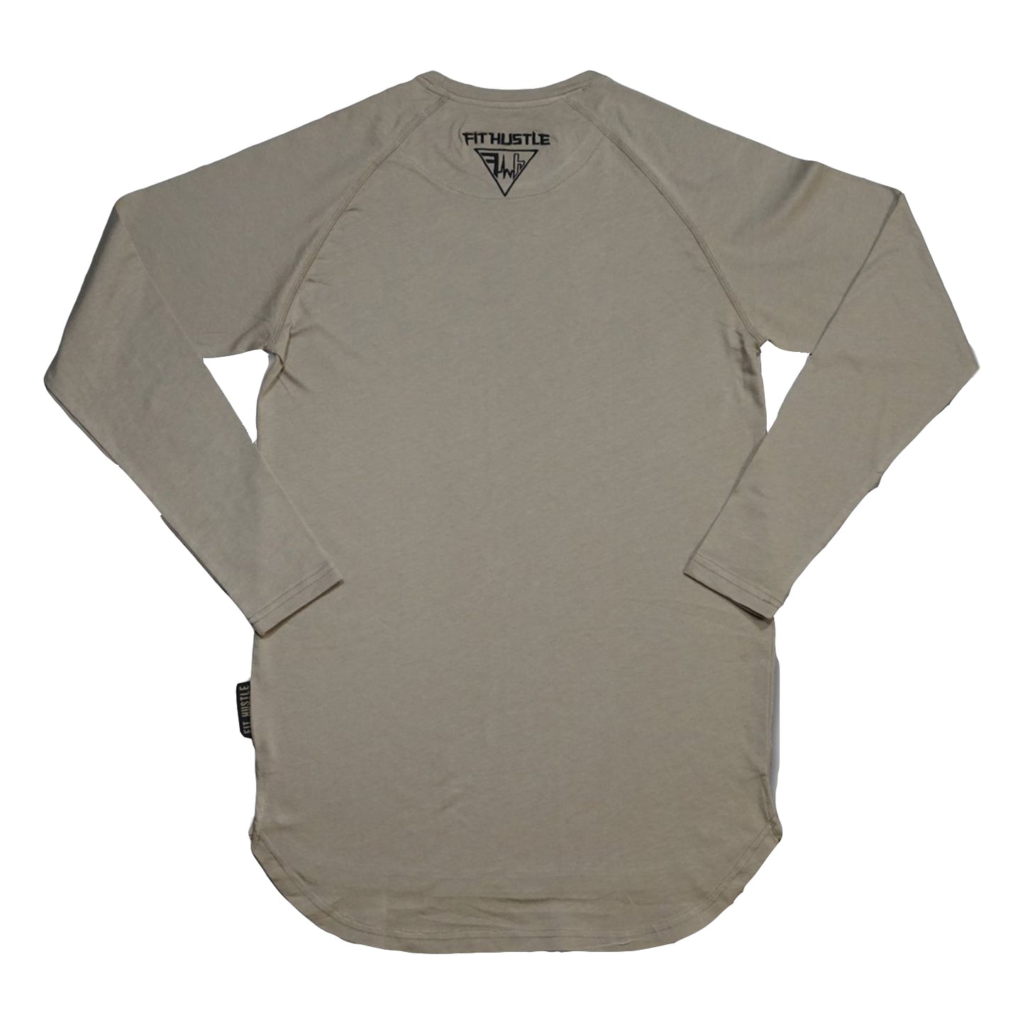 Premium Hustler Scallop Long Sleeve - Khaki