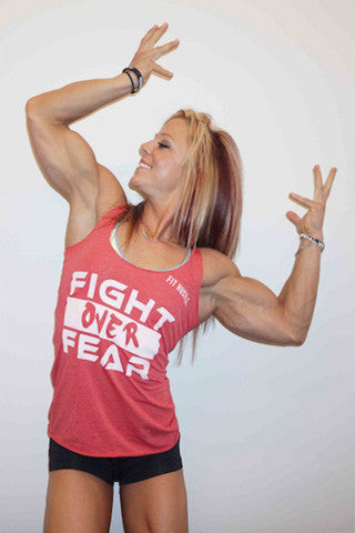 Red Women's Lil Monstar Edition Fight over Fear Racerback