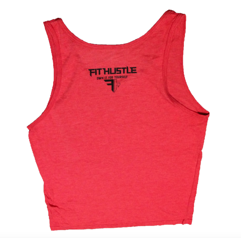 Tri Blend Red -"Envision Build Conquer" Motivational Tank