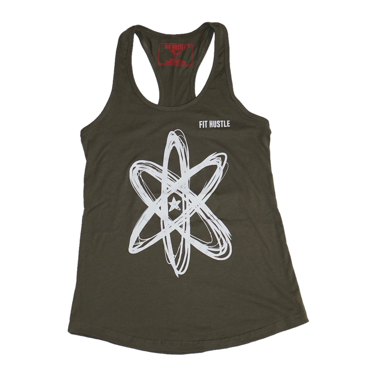 Women's Military Racerback: "Workout the Doubt" - Lil Monstar Edition