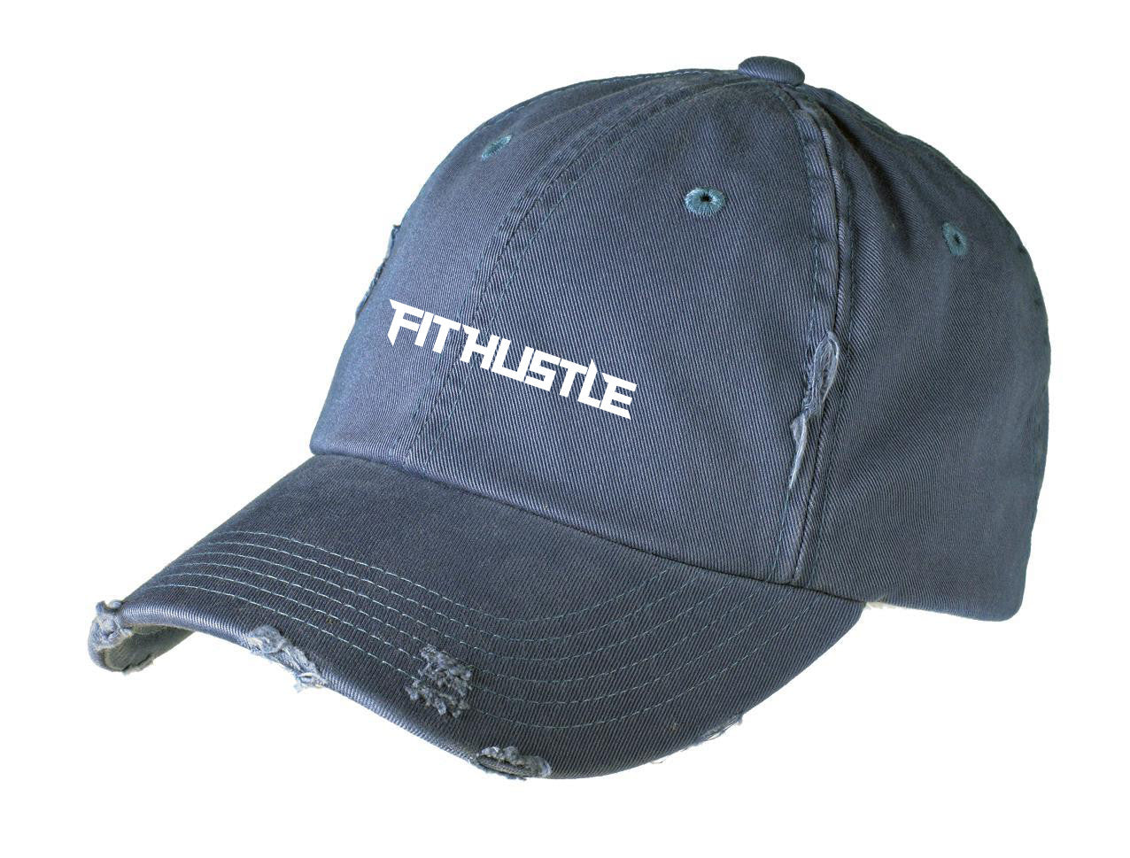 Distressed Indigo Twill Cap