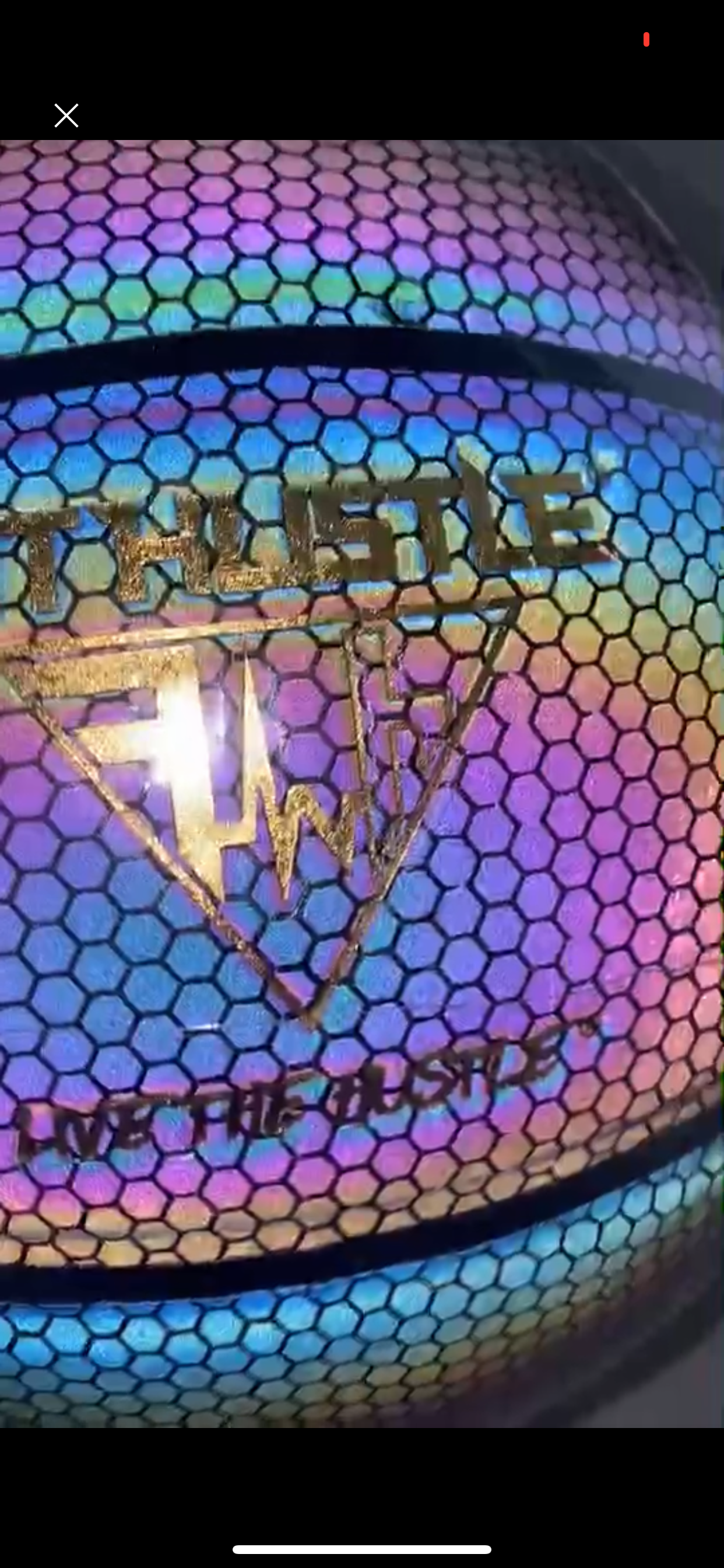 FIT HUSTLE™ HOLOGRAPHIC REFLECTIVE BASKETBALL