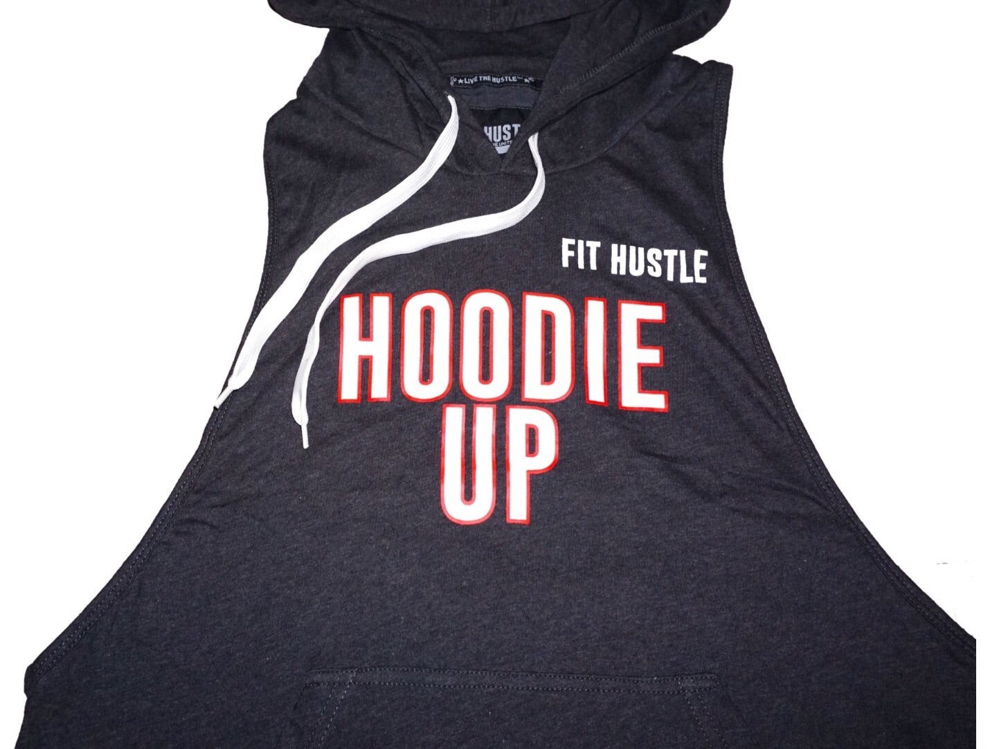 "HOODIE UP" - Vintage Red Lightweight Pullover