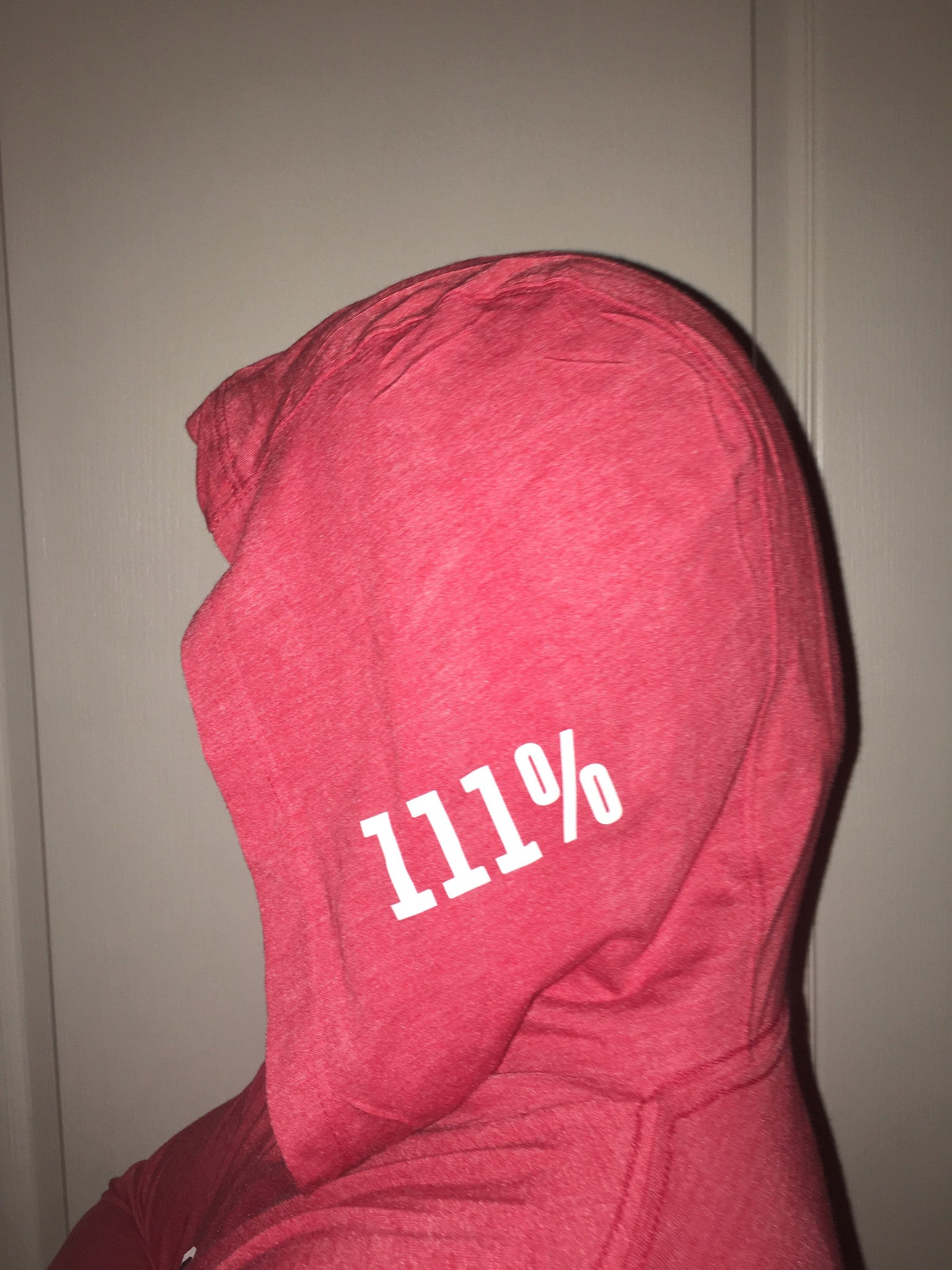 "HOODIE UP" - Vintage Red Lightweight Pullover 