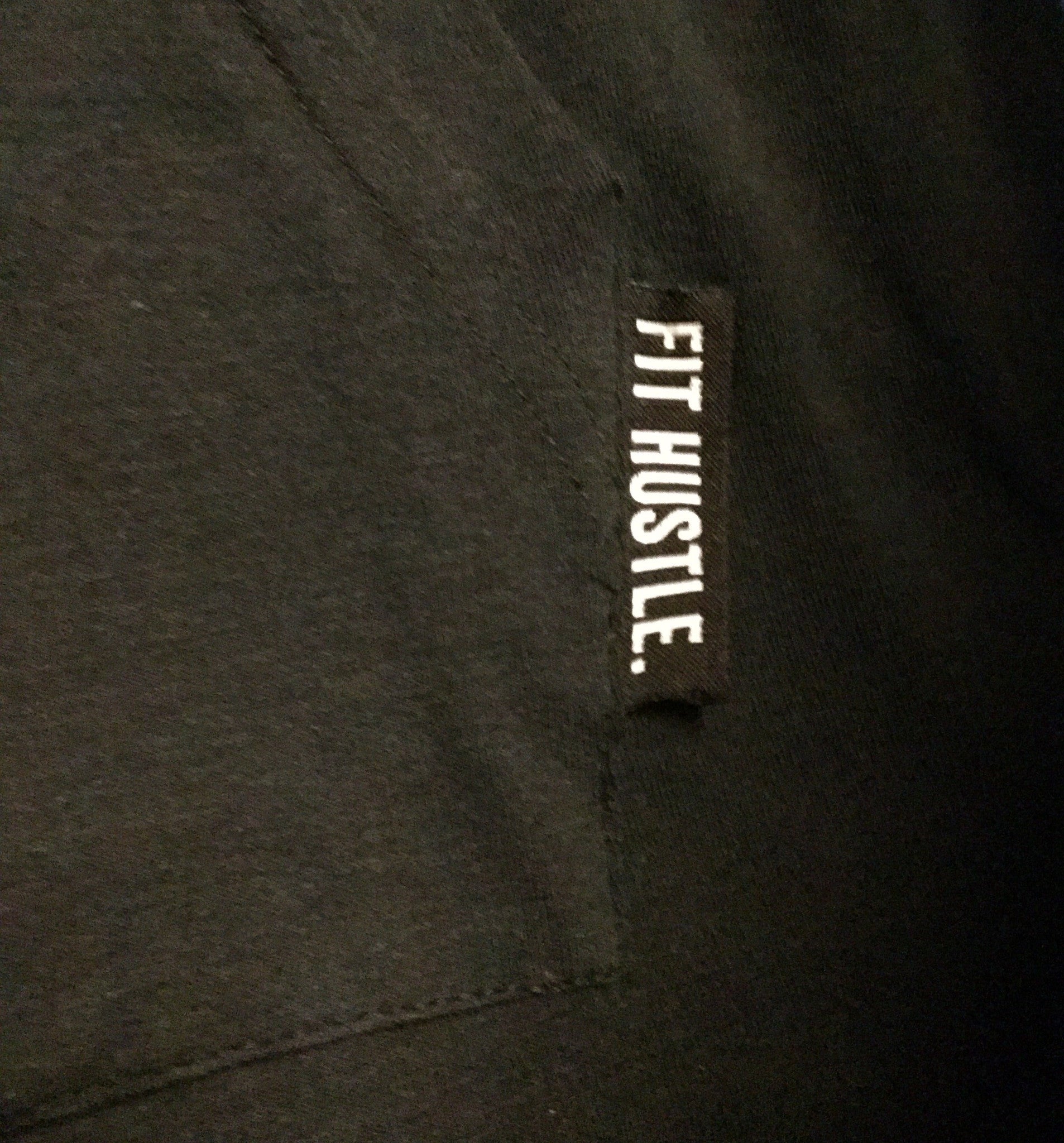 Black "This Is My Hustle" Stringer Hoodie