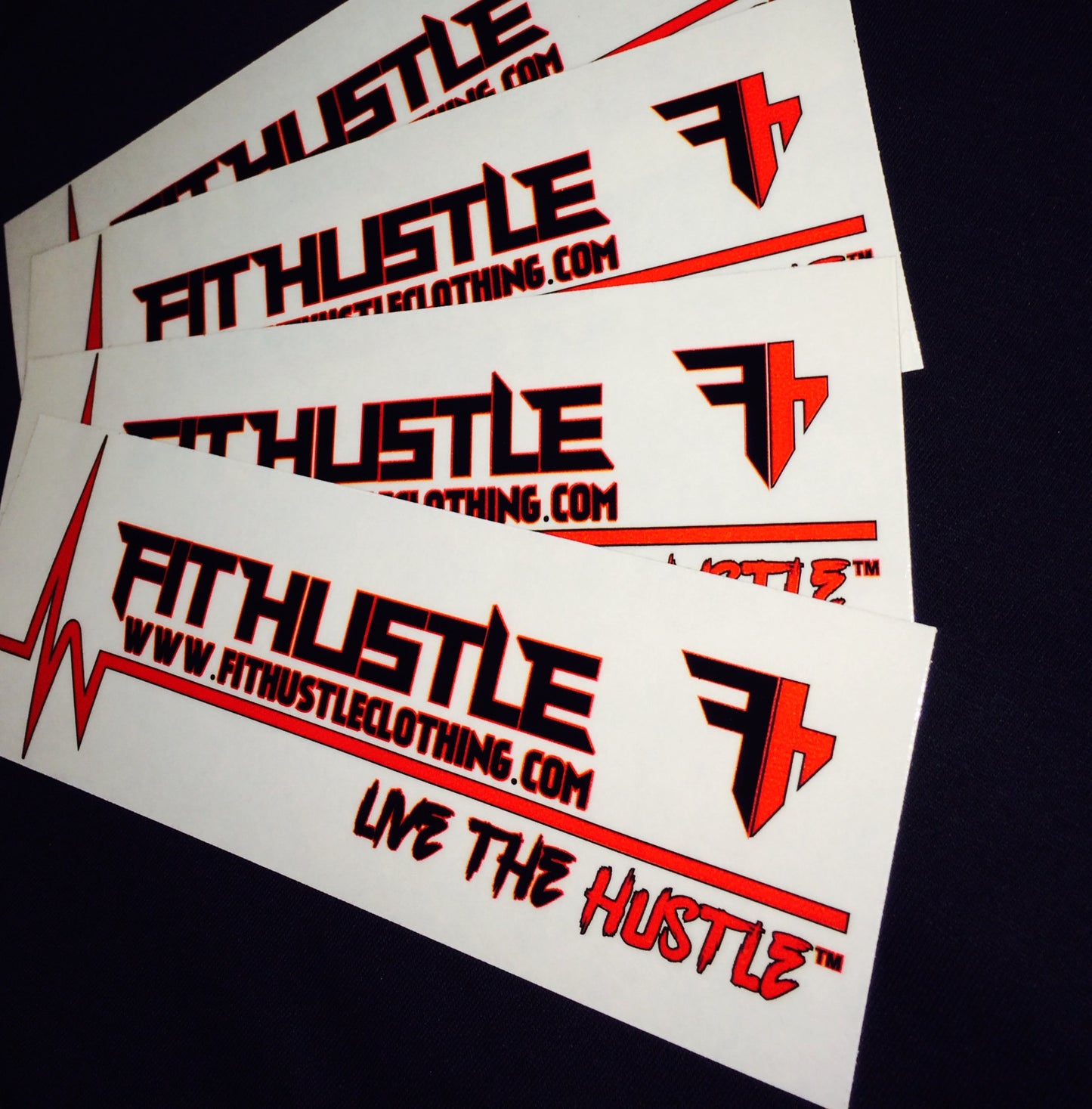 FIT HUSTLE - LIVE THE HUSTLE™ Stickers